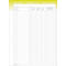 Bloc papier autocopiant, rapport de caisse A4, d,f,it, 50/50 feuilles, olive/blanc