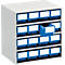 Bloc-tiroir 1630 TRESTON, 16 tiroirs, P 300 mm, bleu