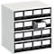 Bloc-tiroir 1630 TRESTON, 16 tiroirs, P 300 mm, gris