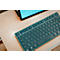 Bluetooth Tastatur Cherry KW 7100 Mini BT Slate Blue, QWERTZ, Multi-Device, kompaktes Format, inkl. Transporttasche