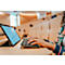 Bluetooth Tastatur Cherry KW 7100 Mini BT Slate Blue, QWERTZ, Multi-Device, kompaktes Format, inkl. Transporttasche