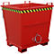 Bodemklepcontainer BKB 1000, rood
