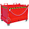 Bodemklepcontainer FB 500, L 800 x B 1200 x H 860 mm, rood