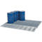 Bodenauffangwanne ASECOS, Stahl verzinkt, 225 l Auffangvolumen, B 2862 x T 1862 x H 78 mm, 450 kg Radlast