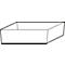 Bodenauffangwanne Stawa-R für asecos Sicherheitsschränke der S90 Serie, Stahlblech, lichtgrau, B 442 x T 640 x H 104 mm, 22 l