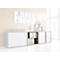 Boekenkast, 2 OH, fijne spaanplaat, B 1000 x D 450 x H 820 mm, ahorndecor