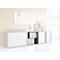 Boekenkast, 2 OH, fijne spaanplaat, B 1000 x D 450 x H 820 mm, lichtgrijs