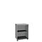 Boekenkast, 2 OH, fijne spaanplaat, B 600 x D 450 x H 820 mm, zilver