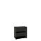 Boekenkast, 2 OH, fijne spaanplaat, B 800 x D 450 x H 820 mm, grafiet