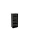 Boekenkast, 4 OH, fijne spaanplaat, B 600 x D 450 x H 1580 mm, grafiet