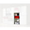 Boekenkast, 4 OH, fijne spaanplaat, B 800 x D 450 x H 1580 mm, zilver