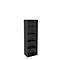 Boekenkast, 5 OH, fijne spaanplaat, B 600 x D 450 x H 1930 mm, grafiet