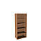 Boekenkast, 5 OH, fijne spaanplaat, B 800 x D 450 x H 1930 mm, beukendecor