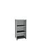 Boekenkast, 6 OH, fijne spaanplaat, B 800 x D 450 x H 2300 mm, lichtgrijs