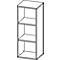 Boekenkast Agenda, 3 OH, B 450 x D 400 x H 1200 mm, grafiet