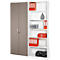 Boekenkast BEXXSTAR, 6 ordnerhoogtes, B 800 x D 445 x H 2225 mm, wit
