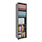 Boekenkast - hout - B 490 x D 320 x H 1780 mm - antraciet