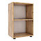Boekenkast - hout - B 490 x D 320 x H 740 mm - honing eiken decor