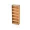 Boekenkast, spaanplaat, B 800 x D 400 mm, 6 OH, ahorndecor