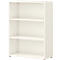 Boekenkast TEMPIO - van hout - B 800 x D 340 x H 1070 mm - 3 OH - wit
