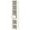 Boekenkast TEMPIO - van hout - met 2 laden - B 400 x D 330 x H 2130 mm - 6 OH - wit