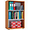 Boekenkast van hout, 3 OH, in hoogte verstelbare legborden, B 700 x D 400 x H 1050 mm, beuk