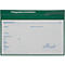 Green folder with text: Care documentation, as well as fields and information for care.