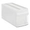 Boîte à tiroirs Rotho SYSTEMIX S, modulaire, 1 tiroir fermé, poignée encastrée, empilable, code QR, L 395 x l 170 x H 203 mm, PP, transparent