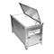 Boîte à tubes fluorescents BAUER SL-D 150, en tôle d'acier, accessible en fauteuil roulant, verrouillable, porte/couvercle galvanisé, L 1700 x P 770 x H 975 mm, galvanisé