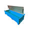 Boîte à tubes fluorescents BAUER SL-N 220, en tôle d'acier, accessible aux fauteuils roulants, couvercle galvanisé, cloison amovible, L 2300 x P 800 x H 530 mm, bleu