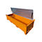 Boîte à tubes fluorescents BAUER SL-N 220, en tôle d'acier, accessible aux fauteuils roulants, couvercle galvanisé, cloison amovible, L 2300 x P 800 x H 530 mm, orange