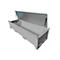 Boîte à tubes fluorescents BAUER SL-N 220, en tôle d'acier, accessible en fauteuil roulant, couvercle galvanisé, cloison amovible, L 2300 x P 800 x H 530 mm, gris