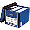 Boîte d'archives BANKERS BOX® Premium Tall Box, pour formats A4, empilable jusqu'à 6 pièces, 100 % carton recyclé, L 330 x P 381 x H 298 mm, bleu, 5 pièces
