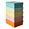 Boîte d'archives Falken PURE Box Pastell A4, pour jusqu'à 1250 feuilles, avec champ d'inscription, L 320 x l 240 x hauteur de remplissage 100 mm, carton FSC®, coloris assortis, 5 pièces