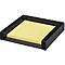 Boîte de notes Black Office WEDO, noir mat/brillant, avec 50 notes auto-adhésives