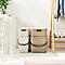 Boîte de rangement ALBULA, avec couvercle, 25 litres, poignée en arceau, empilable, en plastique recyclé, L 400 x P 235 x H 340 mm, blanc