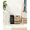 Boîte de rangement ALBULA, avec couvercle, 40 litres, poignée en arceau, empilable, en plastique recyclé, L 400 x P 358 x H 340 mm, marron