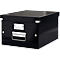 Boîte de rangement Click + Store Leitz®, en carton, pour format A4, noir
