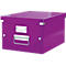 Boîte de rangement Click + Store Leitz®, en carton, pour format A4, violet