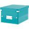 Boîte de rangement Click + Store Leitz®, en carton, pour format A5, bleu pétrole