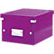 Boîte de rangement Click + Store Leitz®, en carton, pour format A5, violet