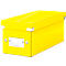Boîte de rangement Click + Store LEITZ®, en carton, type CD, jaune
