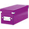 Boîte de rangement Click + Store LEITZ®, en carton, type CD, violet