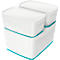 Boîte de rangement Leitz MyBox, DIN A4, pour les ustensiles, blanc/bleu glacé