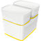 Boîte de rangement Leitz MyBox, DIN A4, pour les ustensiles, blanc/jaune