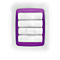 Boîte de rangement Leitz MyBox, DIN A4, pour les ustensiles, blanc/violet