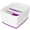 Boîte de rangement Leitz MyBox, DIN A4, pour les ustensiles, blanc/violet