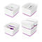 Boîte de rangement Leitz MyBox, DIN A4, pour les ustensiles, blanc/violet