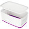 Boîte de rangement Leitz MyBox, DIN A5, pour les ustensiles, blanc/violet
