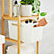 Boîte de rangement Rotho BRISEN, volume 16 l, structure perforée, empilable, sans couvercle, L 360 x l 262 x H 211 mm, PP recyclé, blanc